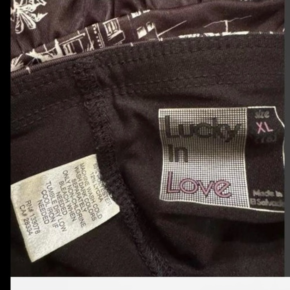 Lucky in Love Black and Pink Mini Skirt - Picture 5 of 7